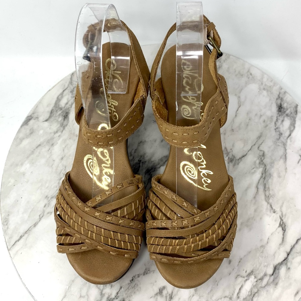 Naughty Monkey Calla Multi Strap Leather Wood Clo… - image 6